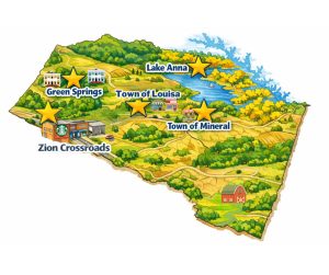 Areas of Louisa County