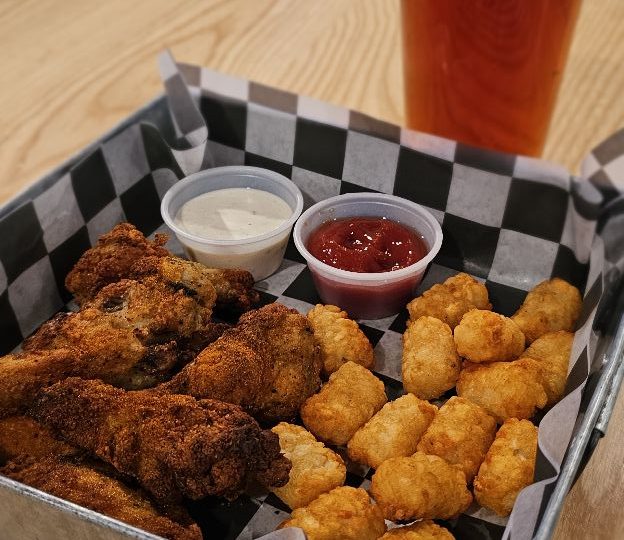 wings and cider