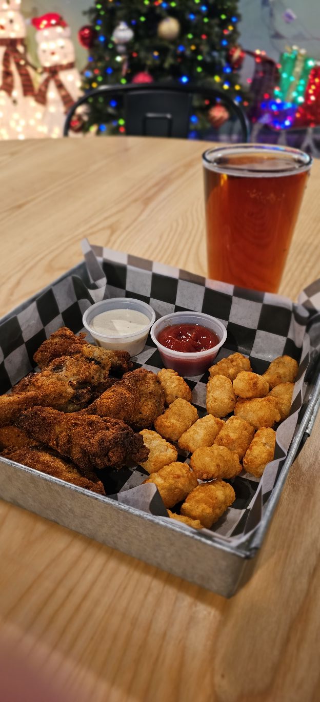 wings and cider