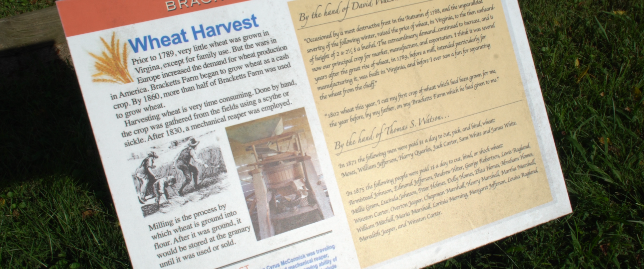 Bracketts Farm Interpretive Signage