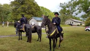 Living history reenactors at the Battle of Trevilian Station anniversary event