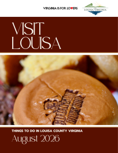 August 2026 Monthly Tourism Brochure Cover - Louisa County