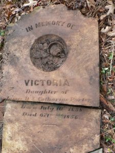 Victoria's headstone